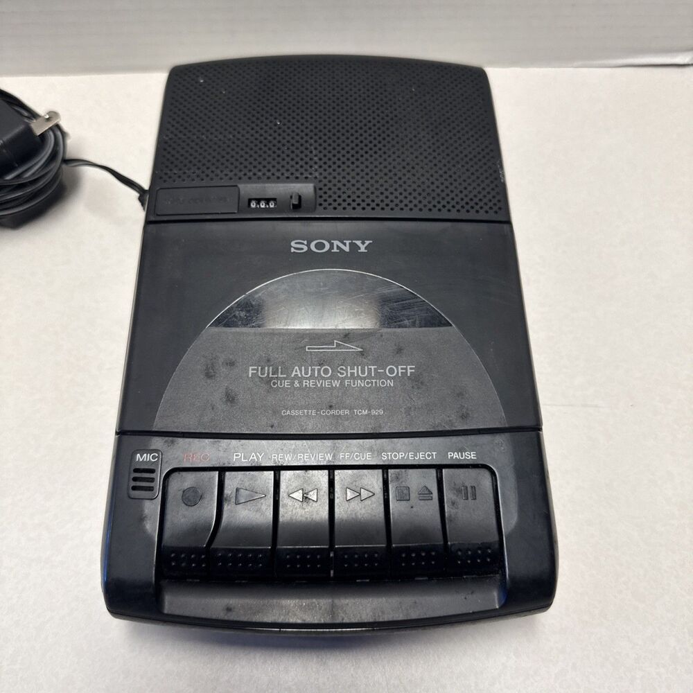 SONY Portable Cassette Player + Recorder TCM-929 for Parts repair